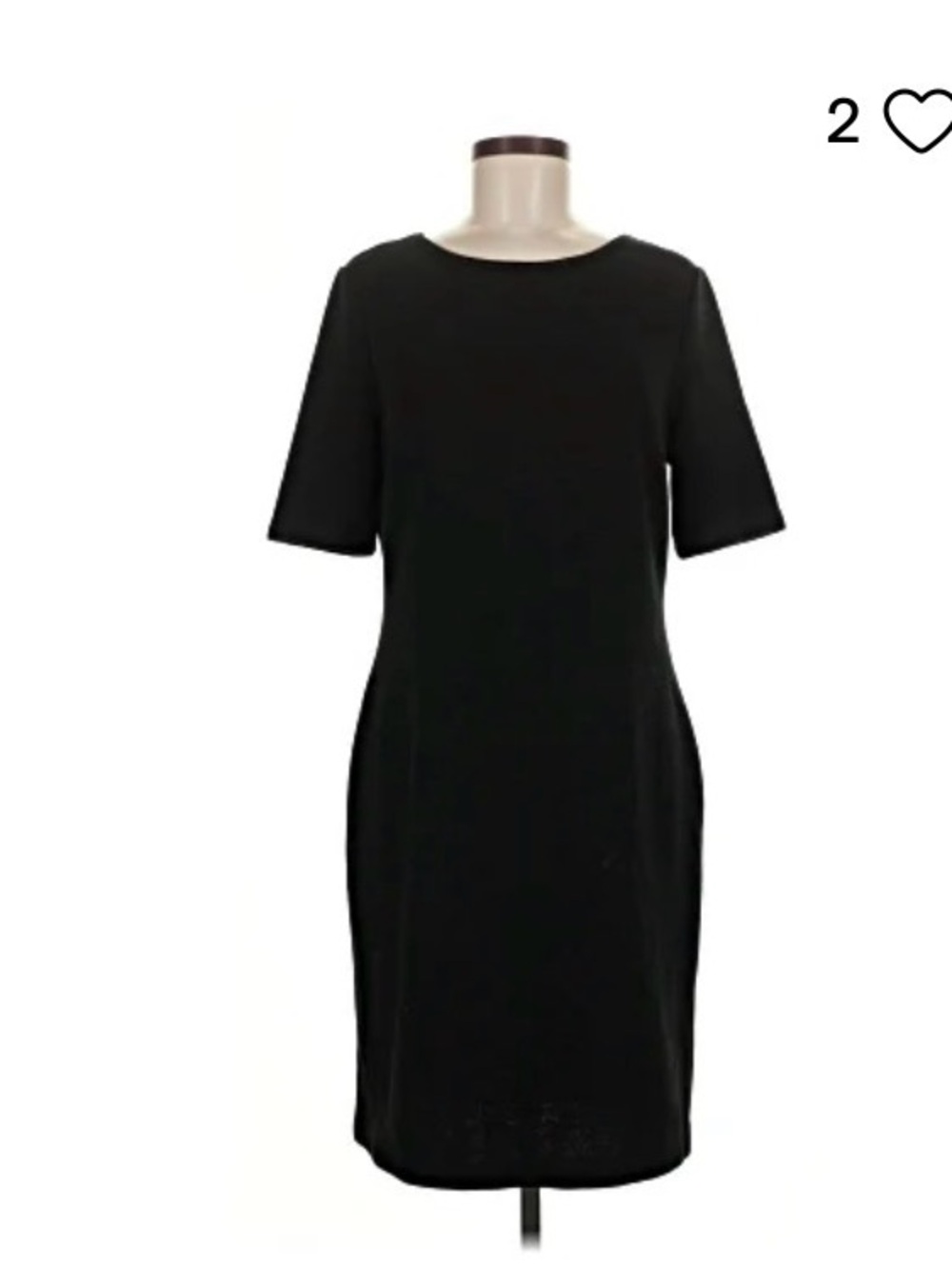 Mario Serrani Black Midi Sheath Dress